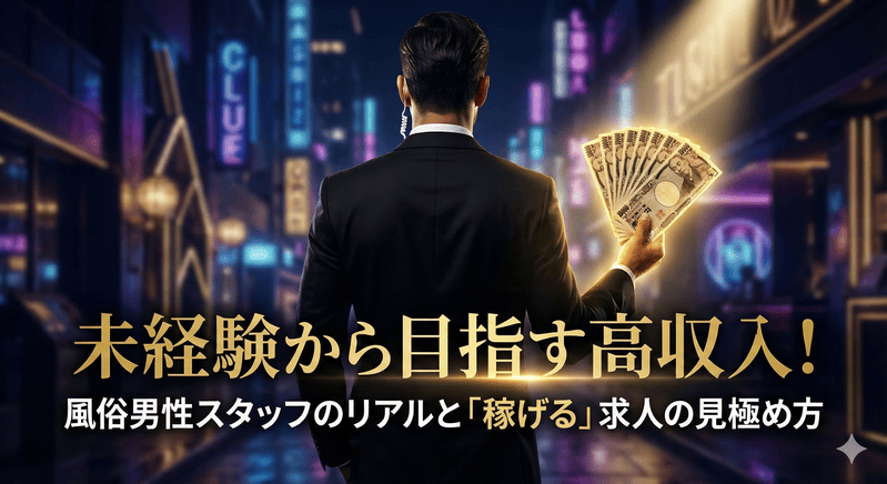 未経験から目指す高収入！風俗男性スタッフの仕事内容と「稼げる」求人の見極め方
